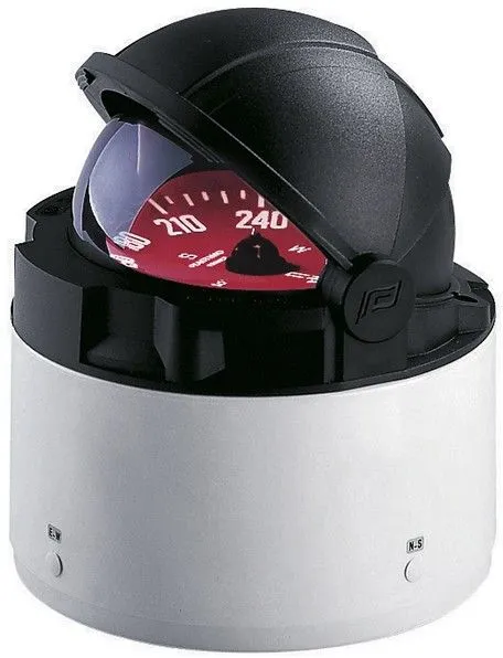 Plastimo kompass Olympic 135, sort med rød kompassrose