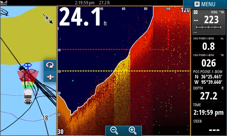 Simrad ForwardScan giver