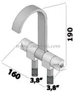 Osculati Style nedfellbart blandebatteri