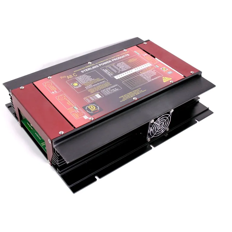 Sterling dynamo til batteri - 4 stegs digital splitter/lader 160A/12V