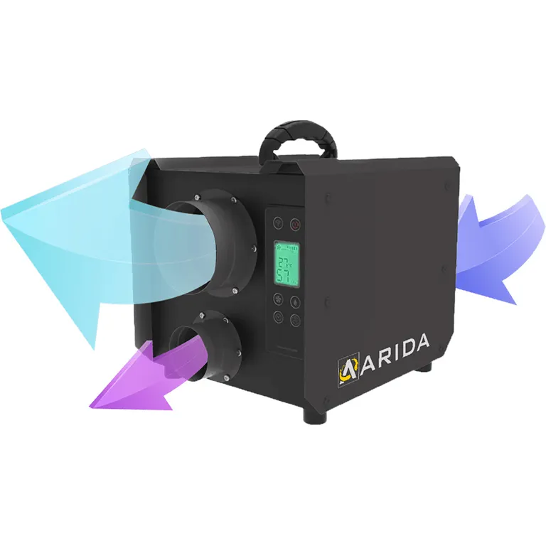 Arida Pro S19 Light fastmontert sorpsjons-avfukter m/hygrostat