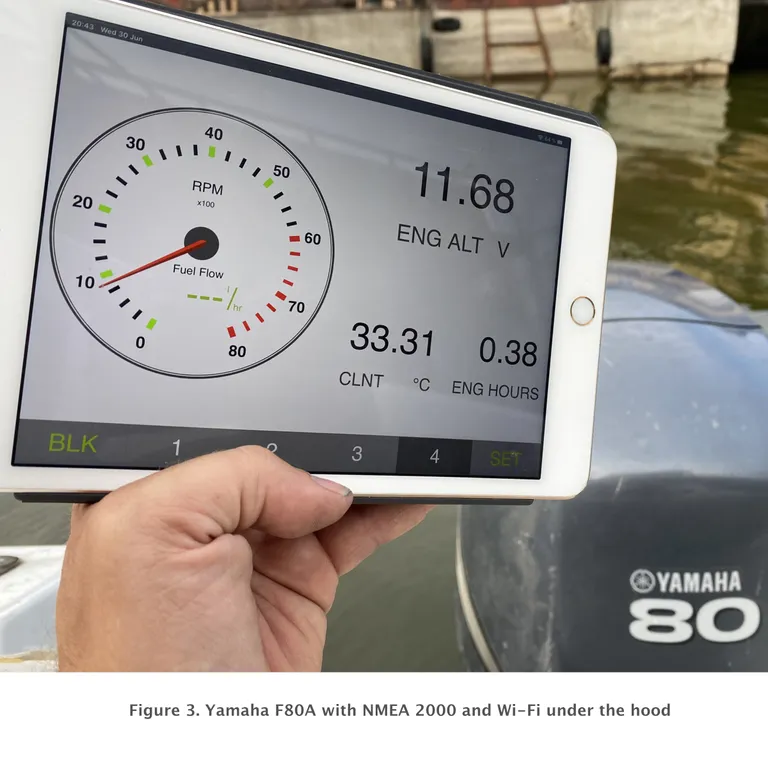 Yacht Devices Outboard Gateway YDOG-01N, NMEA 2000 motordata-gateway. NMEA 2000 Micro-C plugg