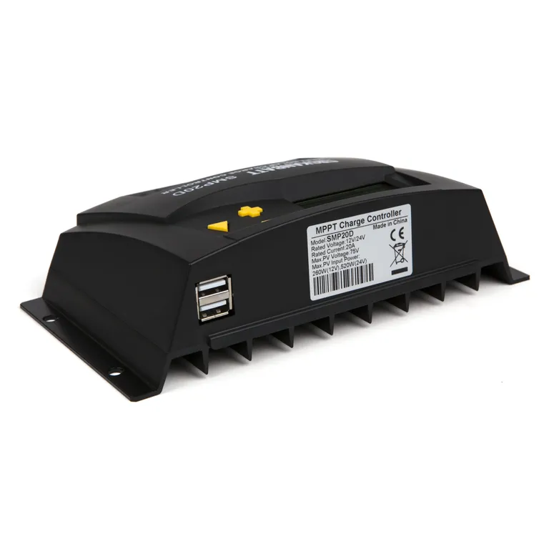 Skanbatt 20A MPPT 12/24V solcelleregulator med display