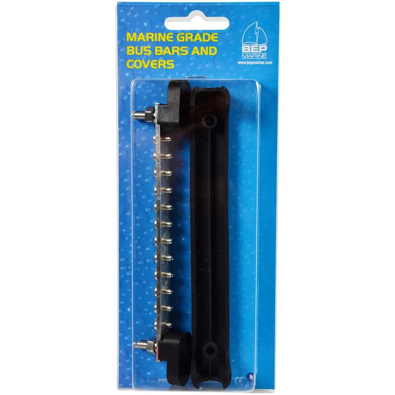 BEP Koblingsskinne med deksel 2 inn, 12 ut