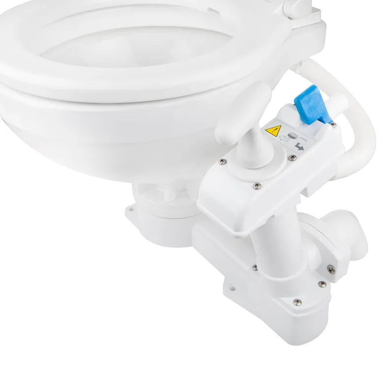 Matromarine manuelt toalett med stor bolle og soft close-lokk