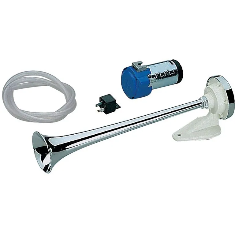 Marco trompethorn med kompressor i forkrommet plast 24V