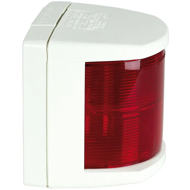 Hella modell 2984 babord (rød) lanterne med hvitt hus