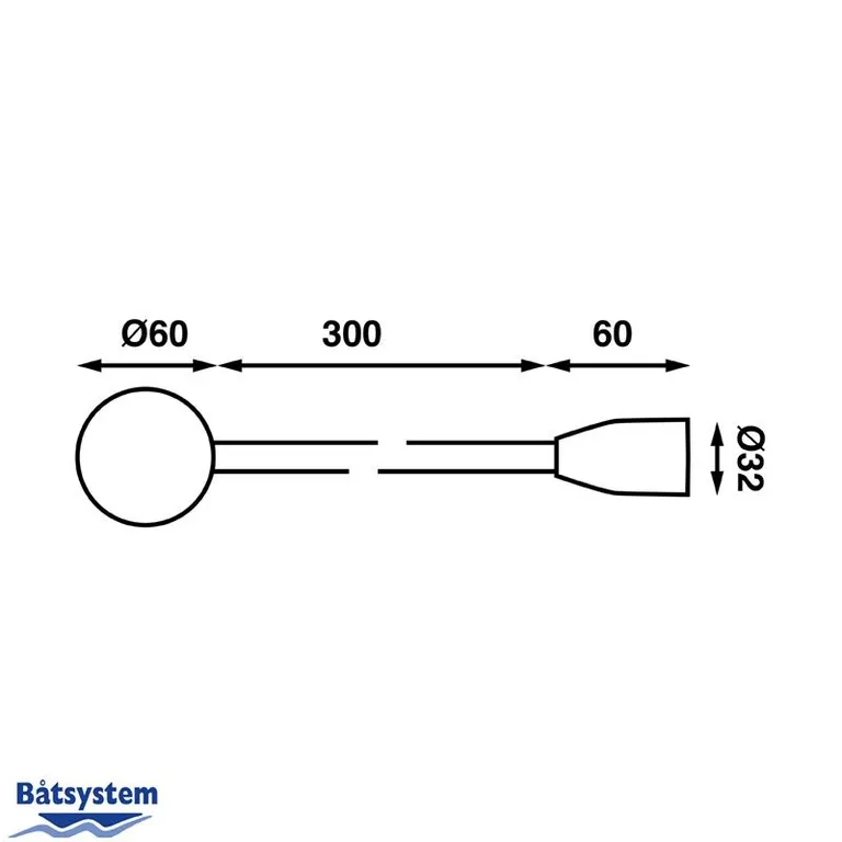 Båtsystem Leia LX1 LED vegglampe med USB-lader.