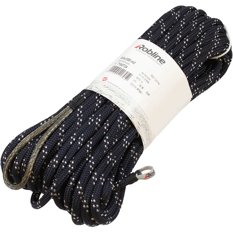 Robline 3S Globe 5000 - Dyneema fall med sjakkel 10mm blå (35 meter)