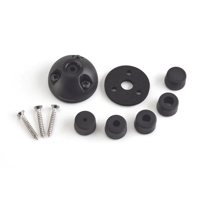 Scanstrut DS6 kabelgjennomføring i svart plast. 2-6mm kabel. Uten kontakt.