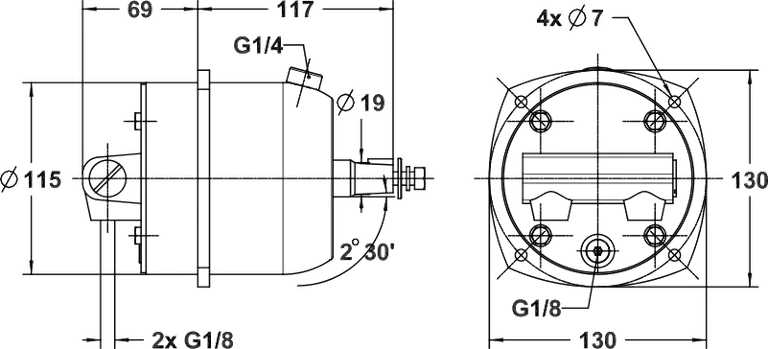 Hydraulisk styring for påhengsmotorer opp til 125HK