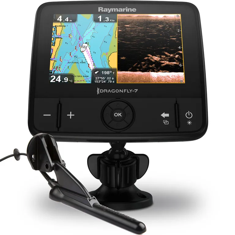 Raymarine Dragonfly 7PRO kartplotter med ekkolodd (inkl. giver)