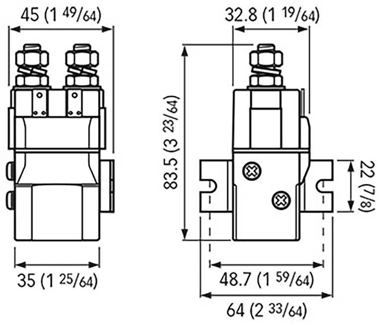 Quick T6215 2-polet 12V relé
