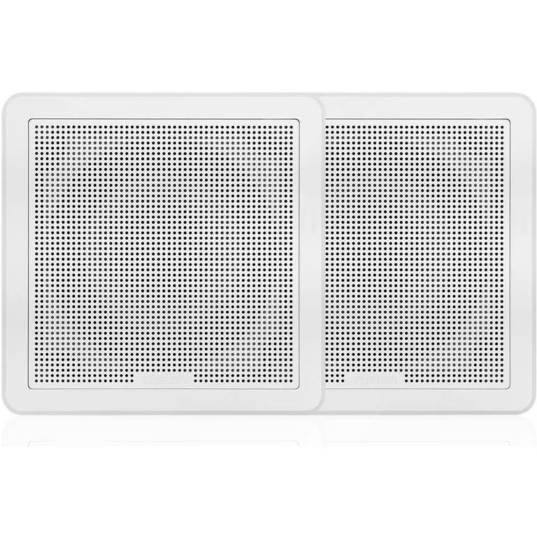 Fusion FM-F77SW høyttalere 7.7" flushmount, firkantet og hvite.
