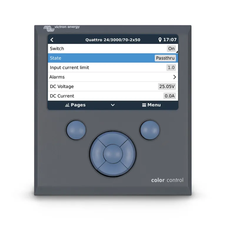 Victron kontrollpanel