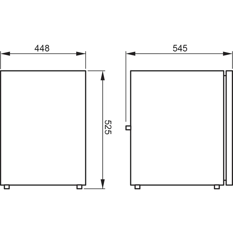Dometic kjøleskap CRX-65 sølvfarget front