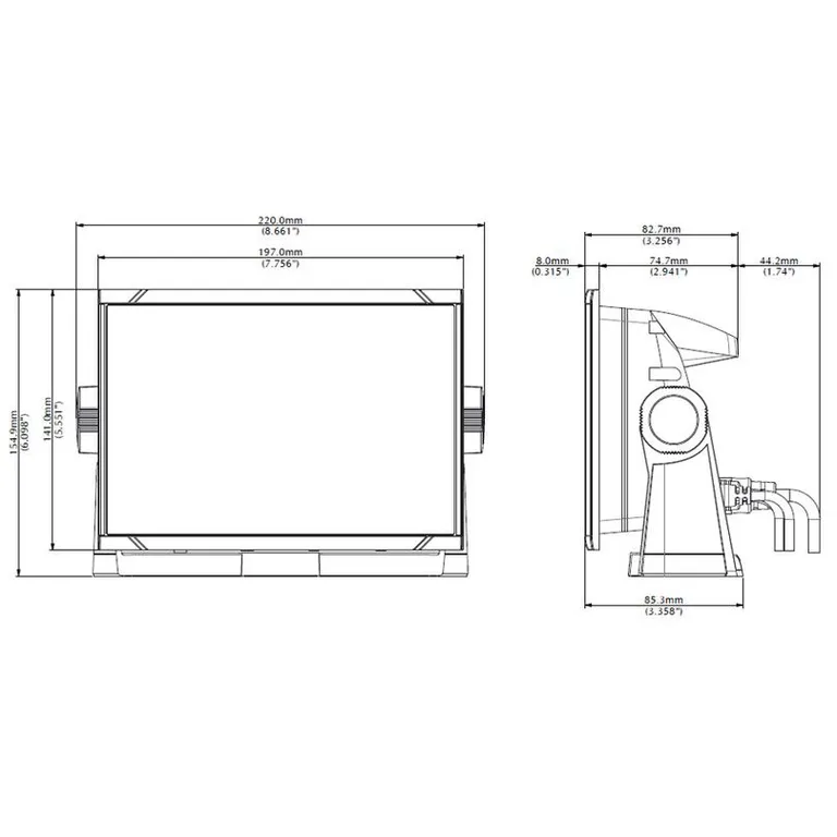 Simrad GO7 XSR kartplotter med ekkolodd