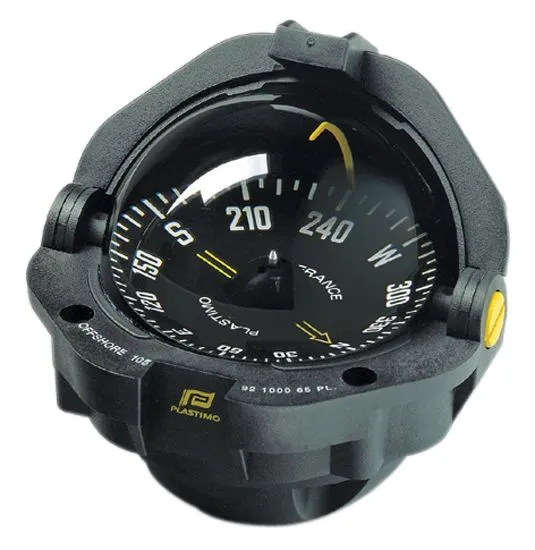 Plastimo kompass Offshore 135, sort med flat kompassrose