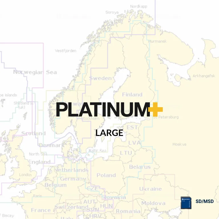 Navionics Platinum+ Large elektroniske sjøkart