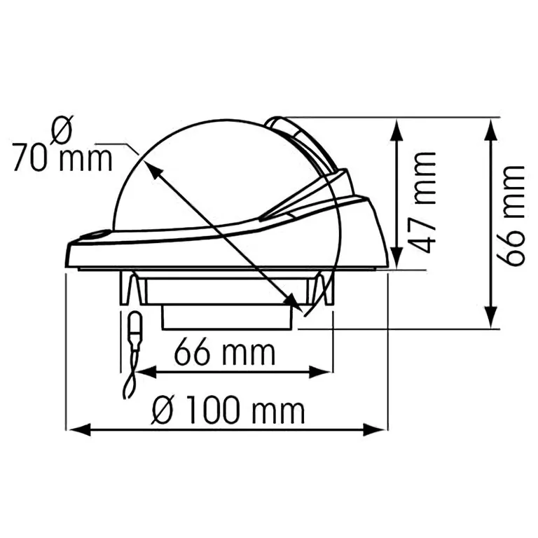 Plastimo kompass Offshore 75, hvit flatmontert