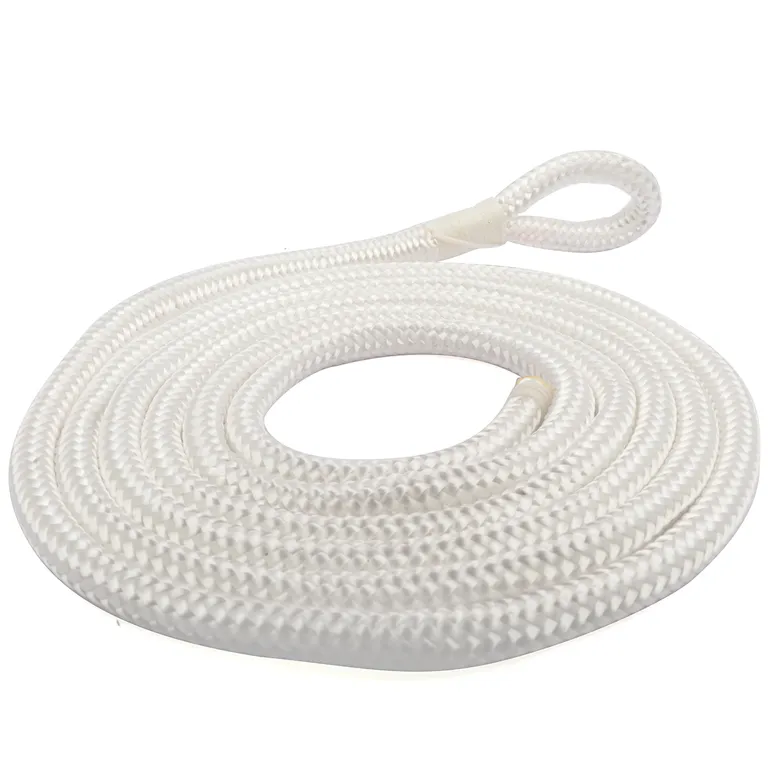 Fenderline 8mm 2m hvit flettet 2pk