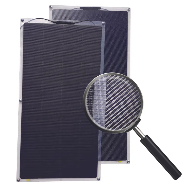 SUNBEAMsystem 116W TOUGH Carbon QuickFix fleksibelt og flushmontert solcellepanel