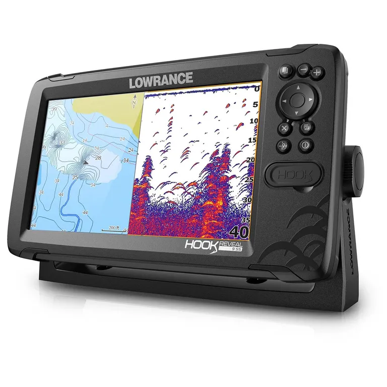 Lowrance HOOK Reveal 9" kartplotter med ekkolodd inkl. giver