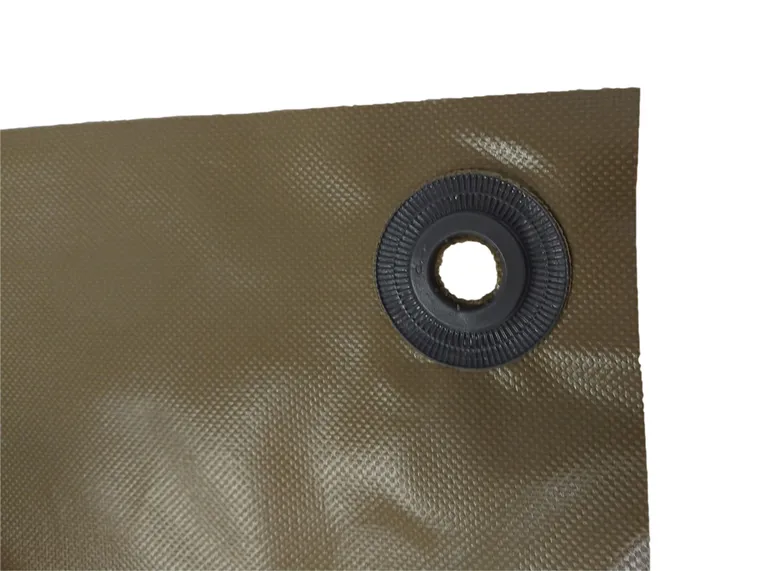 Presenning 450 g/m2, 6x4,5m i oliven.