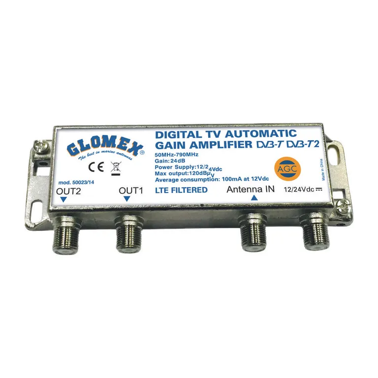 Glomex Nashira 37 cm TV-antenne og DAB-antenne svart