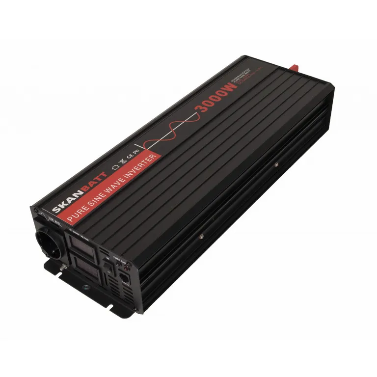 WPSW-R 3000W ren sinus-inverter m/trådløs fjernkontroll - 12Volt 