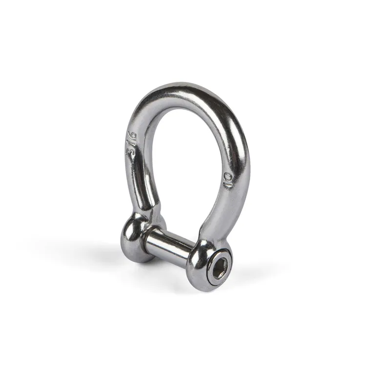 Osculati 10mm rund, syrefast sjakkel med unbrakolås