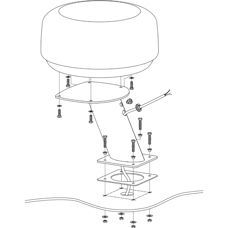 Scanstrut SPT1002 syrefast Powertower 15 cm til Furuno