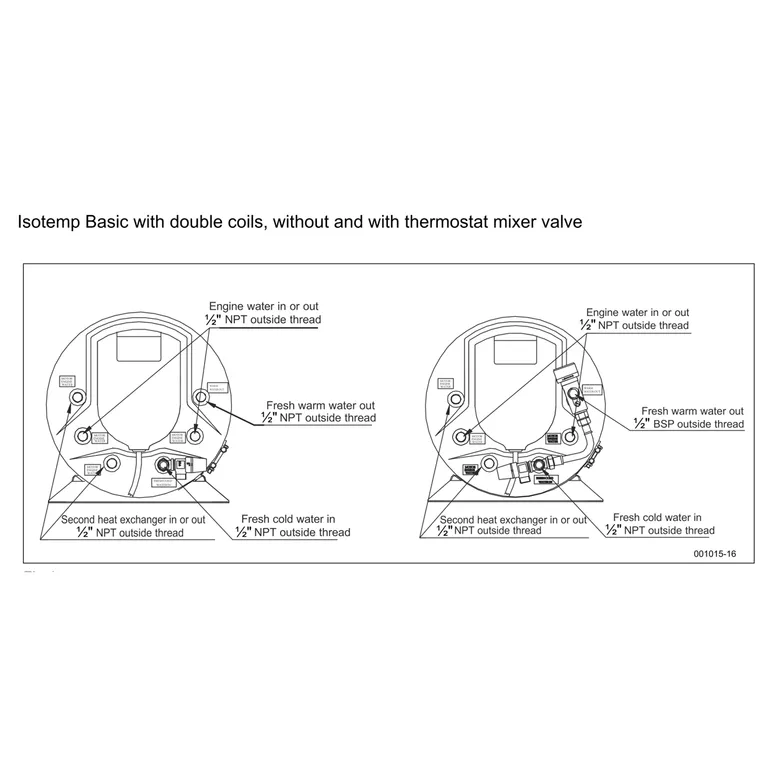 Isotemp Basic 40L varmtvannsbereder med dobbel sløyfe
