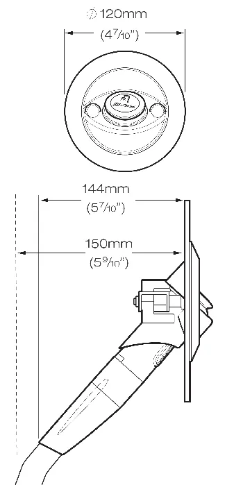 Whale Twist Deck Shower dusj, slange og blandebatteri