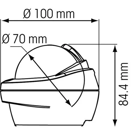 Plastimo kompass Offshore 75, hvit