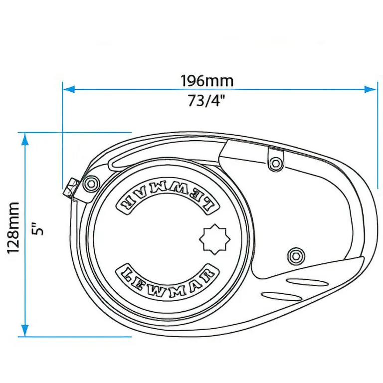 Lewmar V700 320W 12V ankervinsj for 6-7mm kjetting