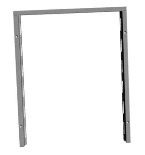 Isotherm ramme for flushmontering av 85L, sølv, øvre eller nedre del