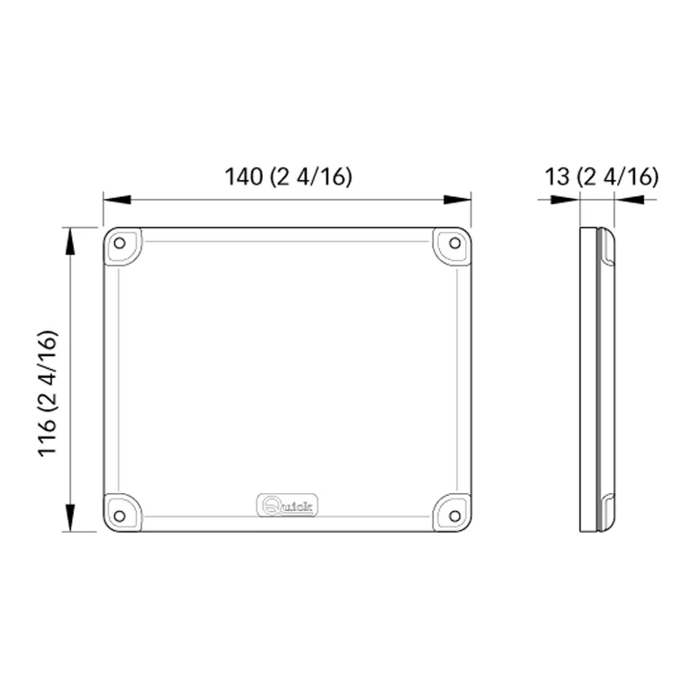 Quick Action 10W overflatemontert LED-lys 12/24V