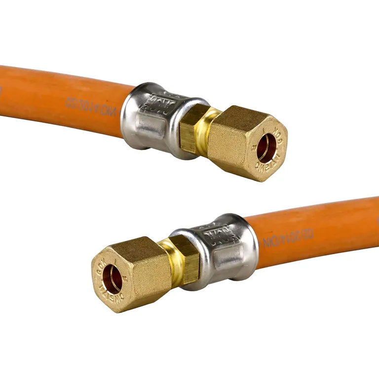 Gasslanger med klemte koblinger