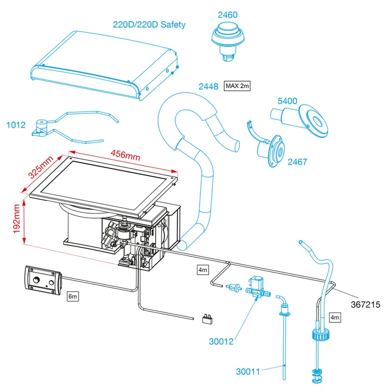 Wallas 800D diesel kokeapparat Blackline