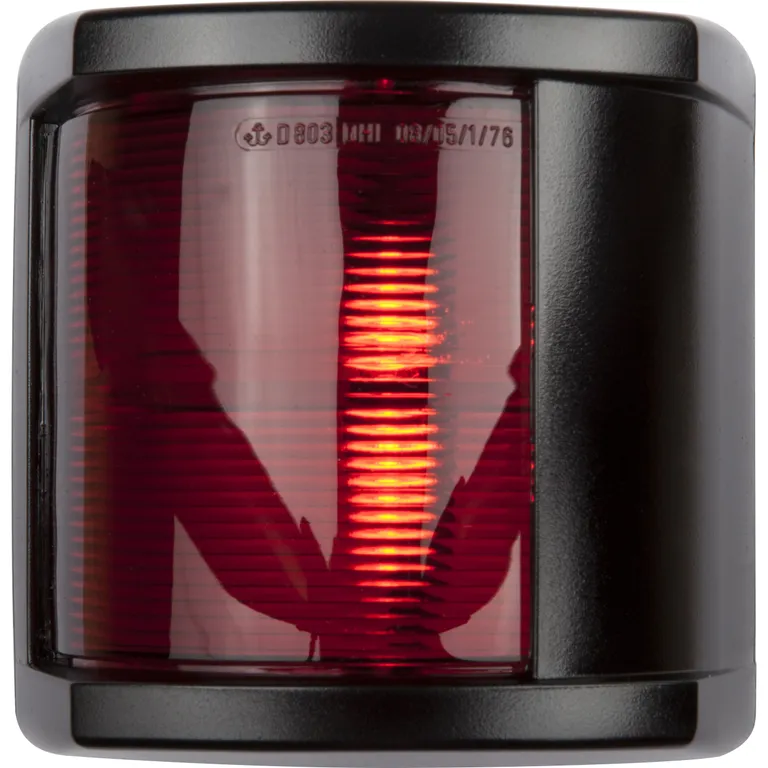 Hella modell 2984 babord (rød) lanterne med sort hus