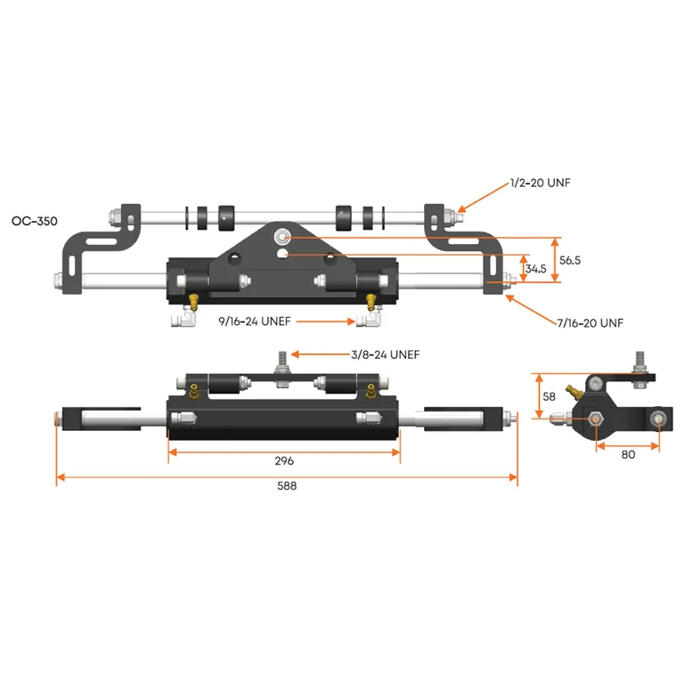 Multisteer Hydraulisk Styring Outboard inntil 350 hk