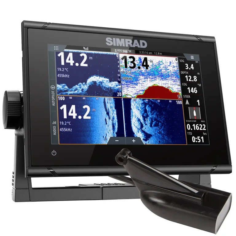 Simrad GO7 XSR kartplotter med ekkolodd (inkl. HDI-giver)