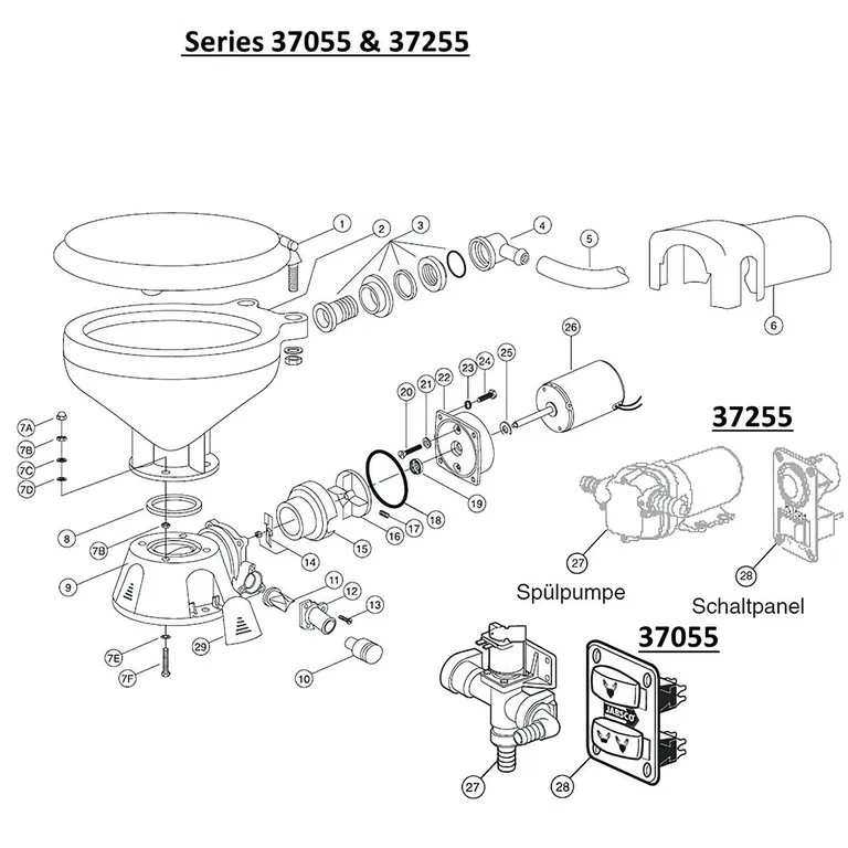 Jabsco O-ring (37010/045/245/055/255/075/275)