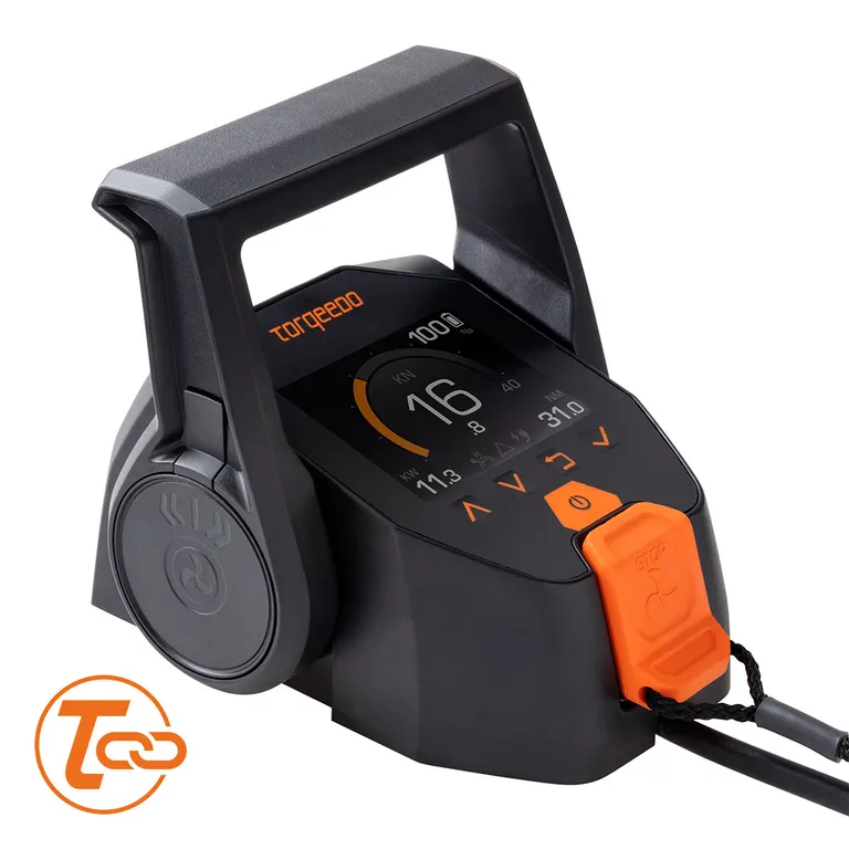Torqeedo Travel XP RL Power 1600W fjernstyrt elektrisk påhengsmotor, lang stamme, inneb. 1425Wh batteri