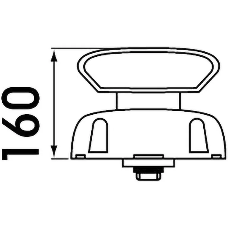 Plastimo Cool´n Dry doradeventil 160 mm Ø75mm Blå