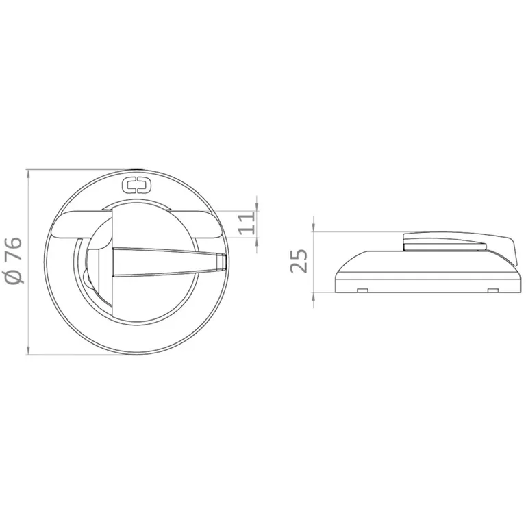 Hurtiglås for fenderline