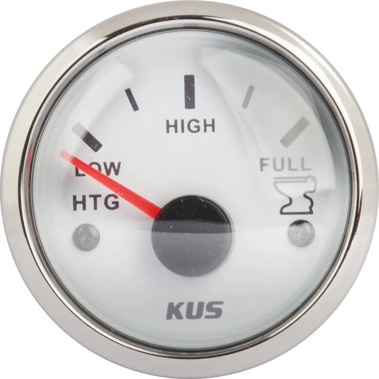 KUS Instruments NMEA2000 septikmåler Ø52mm (hvit/rustfri)
