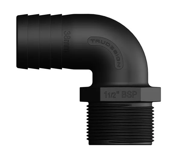 Trudesign 90 grader slangetilkobling hann 1/2" (13mm utv.)