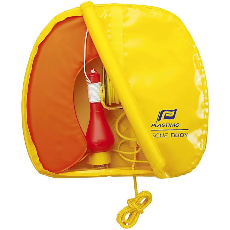 Plastimo hesteskobøye med gult beskyttelsestrekk